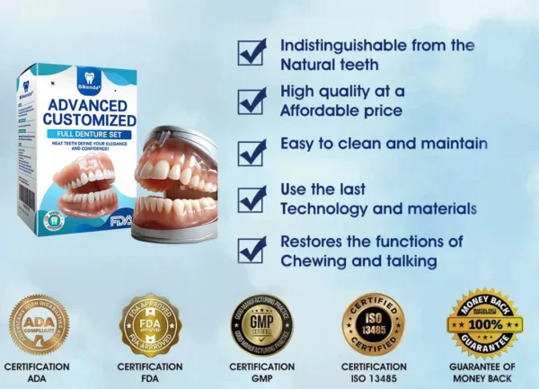 𝐁𝐢𝐤𝐞𝐧𝐝𝐚® Advanced Customized Full Denture Set